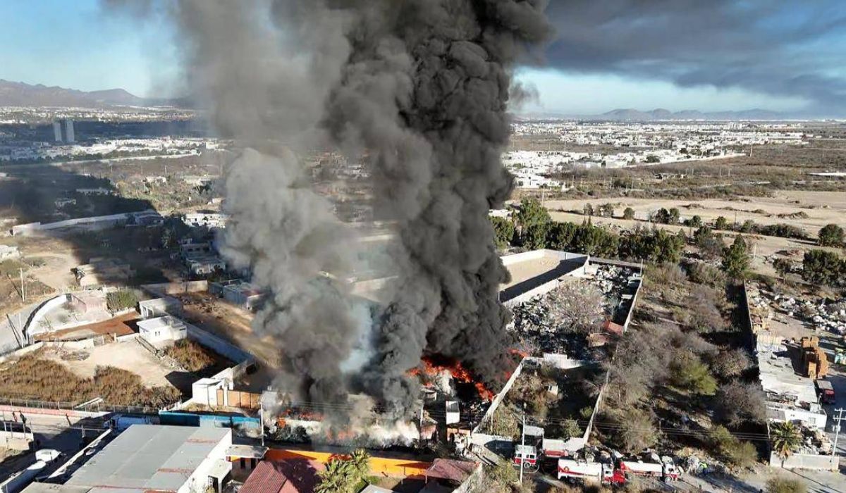 Investigan recicladora ilegal tras incendio en Saltillo