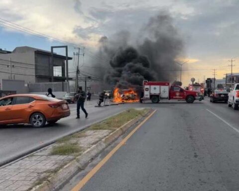 Sitio del ataque al delegado de la FGR en Tamaulipas.