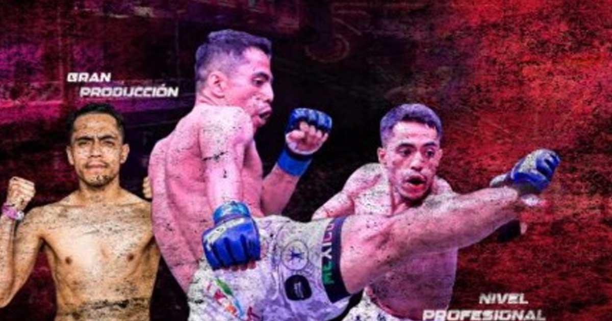 Cartel de promoción con peleadores de Furia Marcial 10.