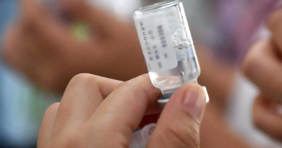 Envase de una vacuna