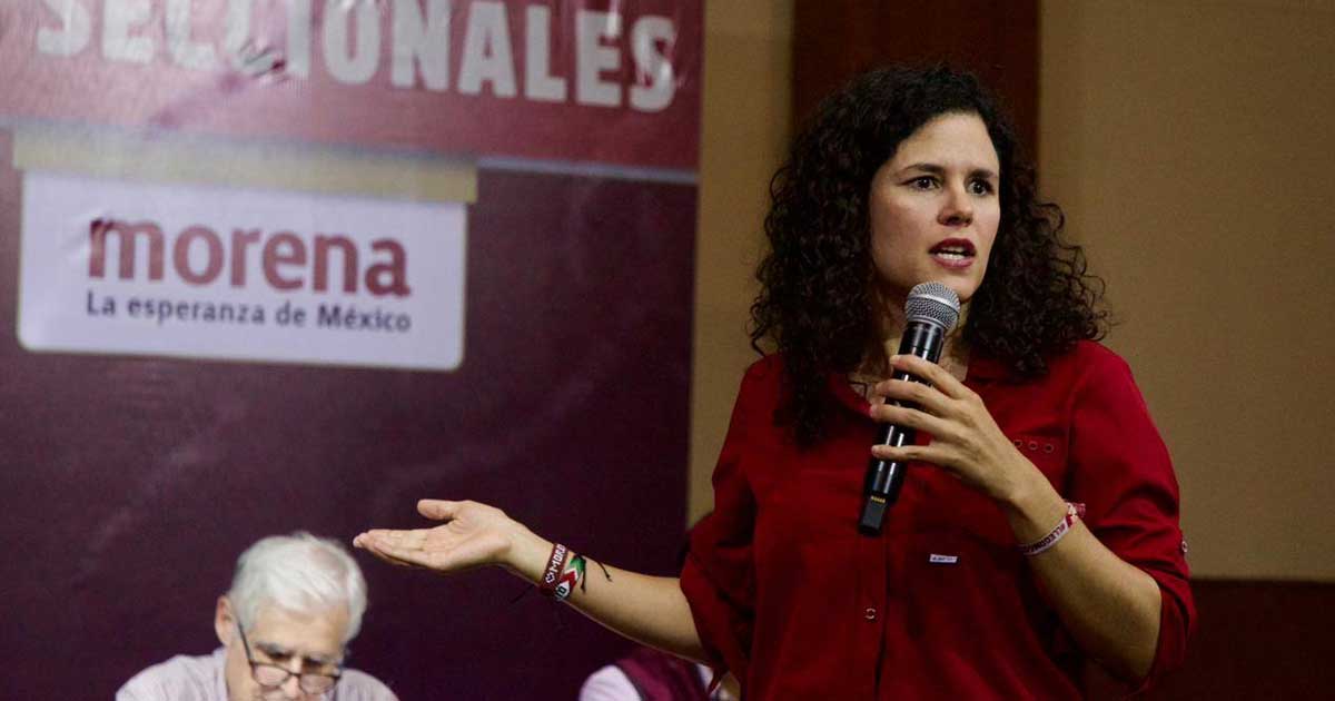 Luisa María Alcalde, presidenta de Morena.