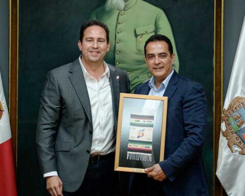 Javier Díaz con José Antonio Ochoa