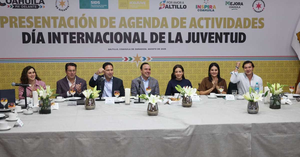 Presentación de la Agenda de la Juventud en Coahuila.