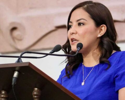 Diputada Edith Hernández en tribuna.