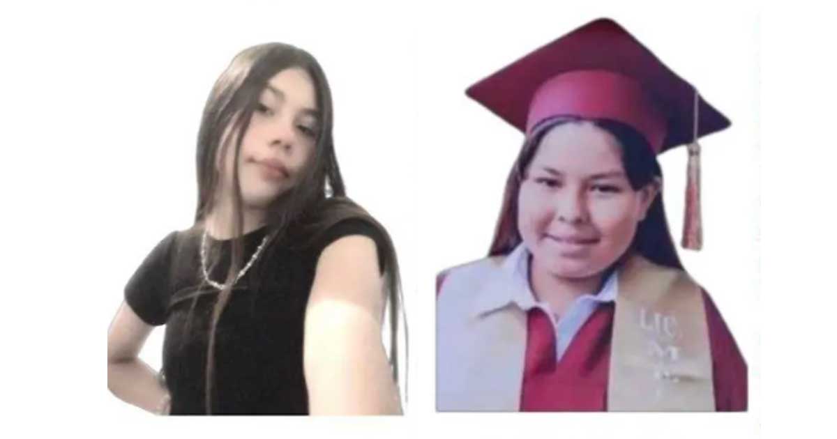 Foto de la ficha de búsqueda de ambas hermanas desaparecidas en Piedras Negras.
