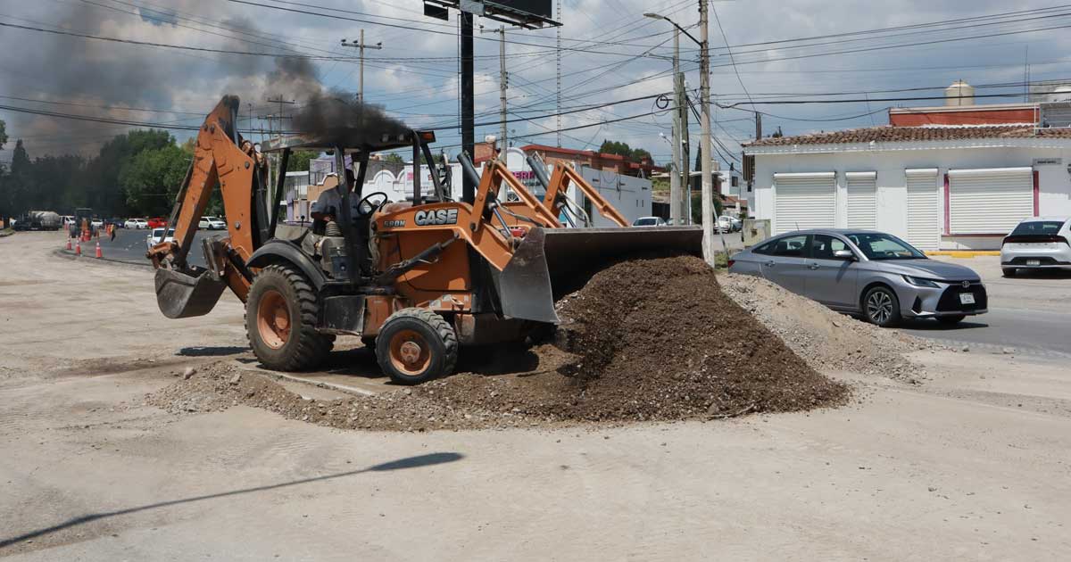 Excavadora trabajando.