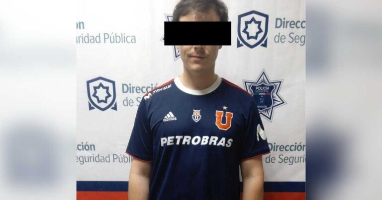 Hombre detenido.