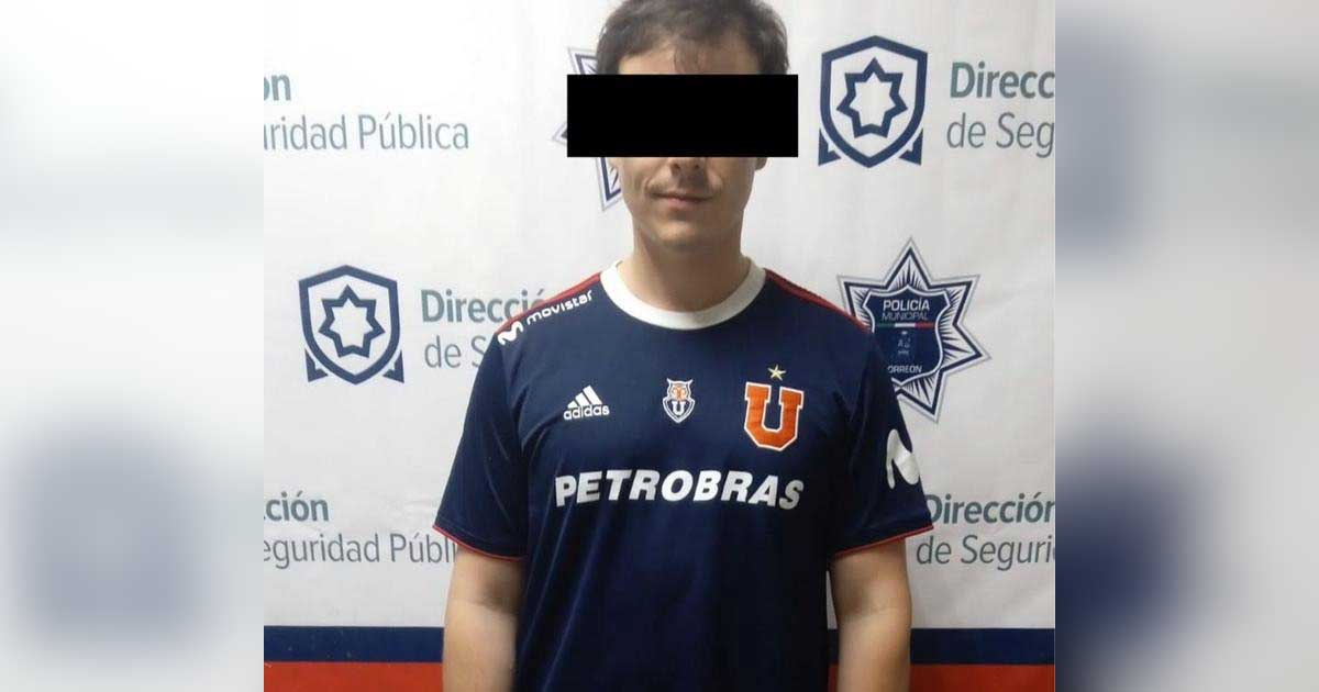 Hombre detenido.