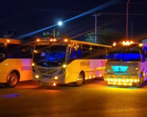Autobuses para incorporarse al transporte público de Torreón.