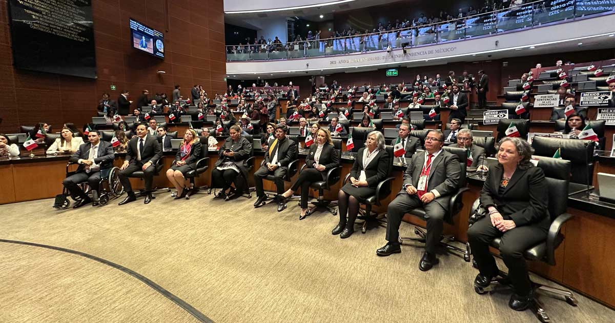 Nuevos ministros de la SCJN en el Senado.