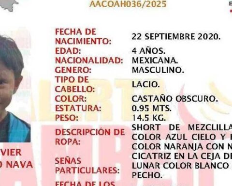 Ficha de búsqueda con la foto y los datos del niño sustraído en Viesca.