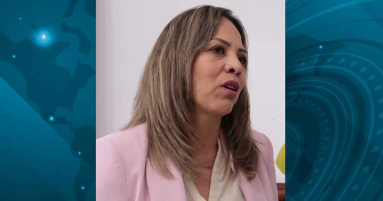 Diputada Zulmma Guerrero en entrevista a medios.