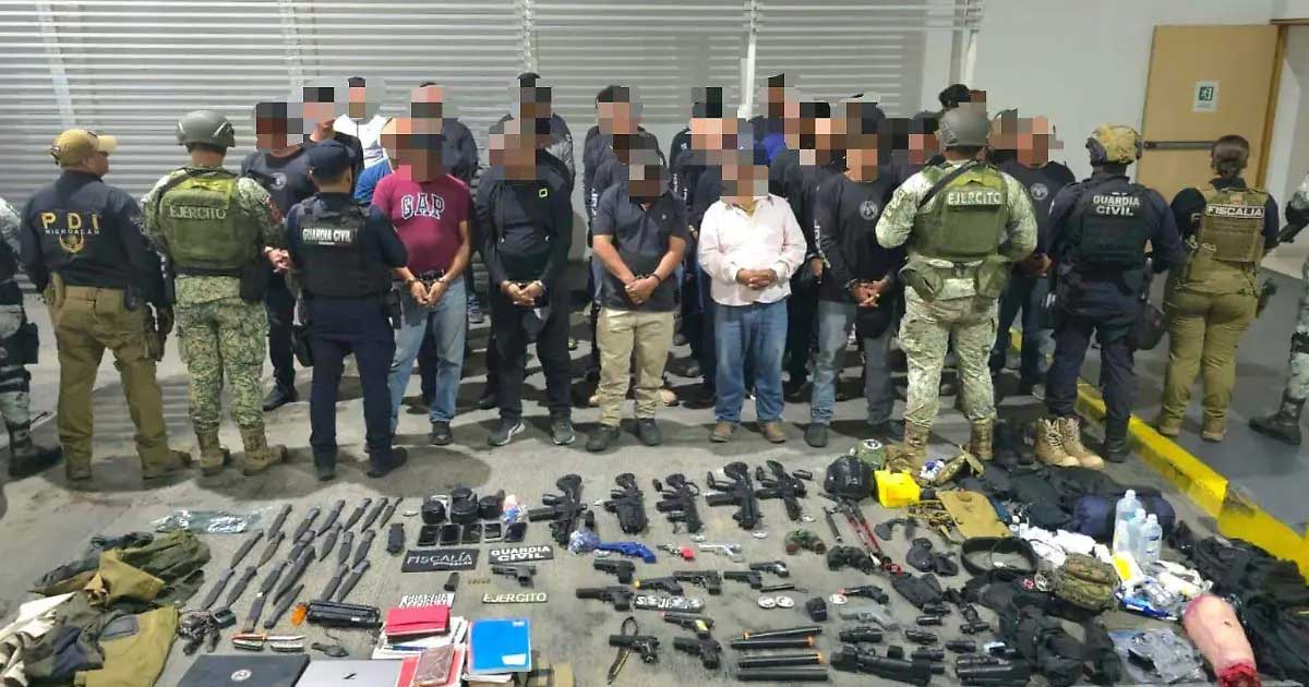 Detenidos en Michoacán.