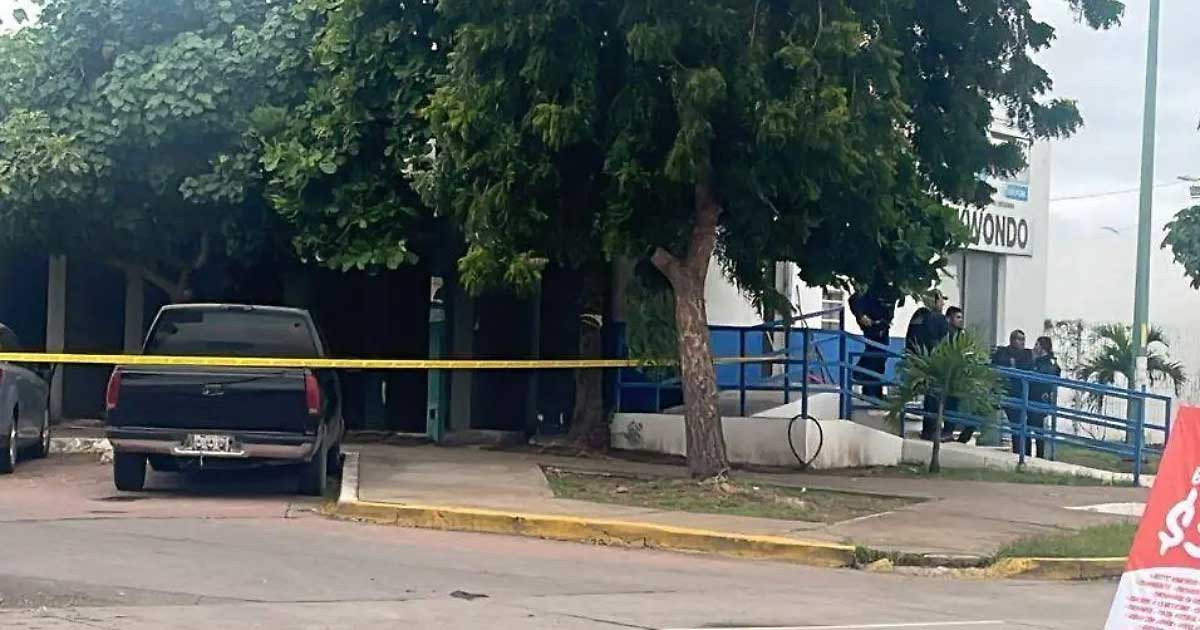 Zona acordonada del atentado