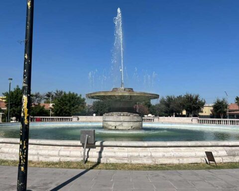 Fuente icónica de la colonia Torreón Jardín.