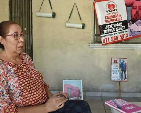 Olga Núñez, la madre de José Pablo Torres Núñez, desaparecido en Torreón.