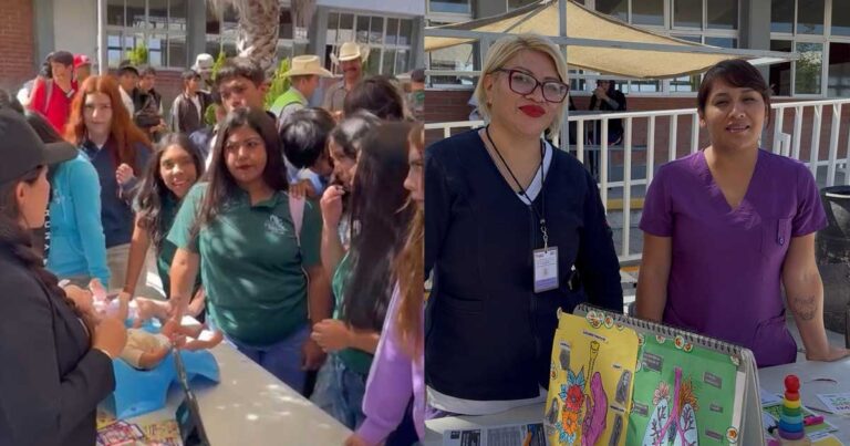 Mujeres participando en Mercadellas, en Saltillo.
