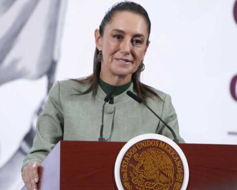 Claudia Sheinbaum, presidenta de México, en conferencia de prensa.