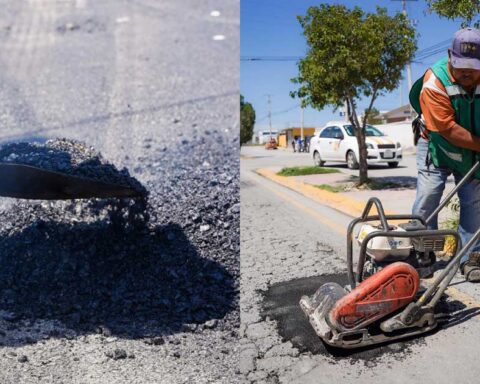 Acciones de bacheo en Ramos Arizpe.