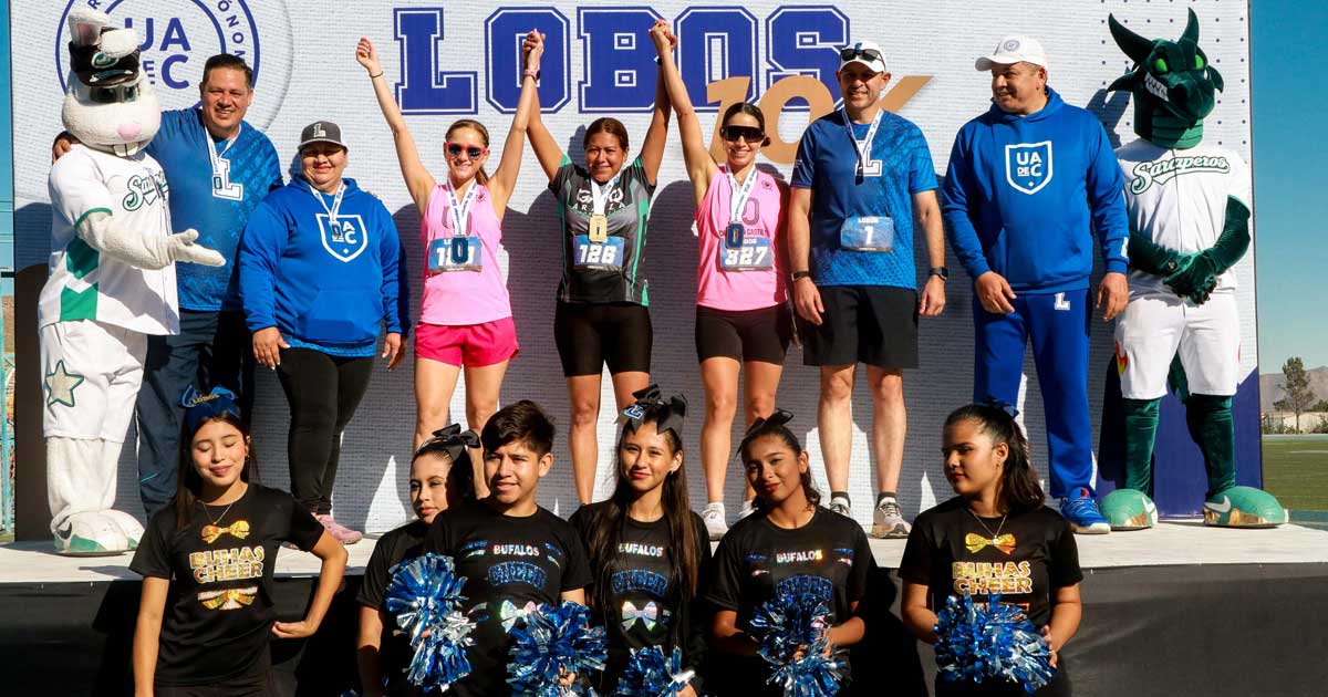 Ganadoras de la carrera de la UAdeC Lobos 2025