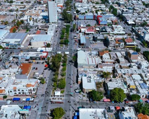 Vista aérea de la ciudad de Torreón.