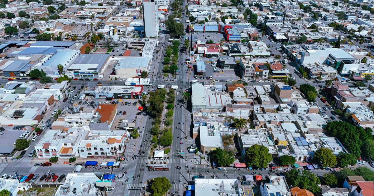 Vista aérea de la ciudad de Torreón.