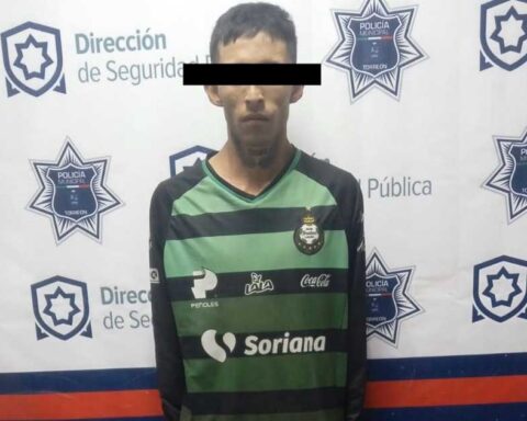 Hombre detenido.