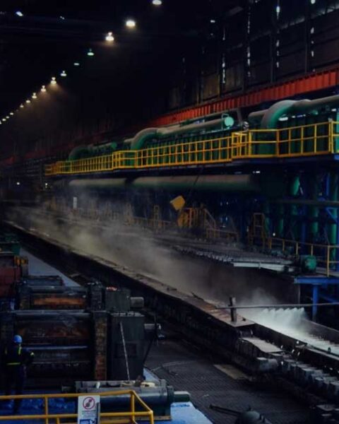 Interior de las instalaciones de AHMSA.