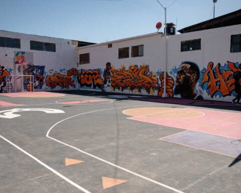 Cancha de usos múltiples en Saltillo.