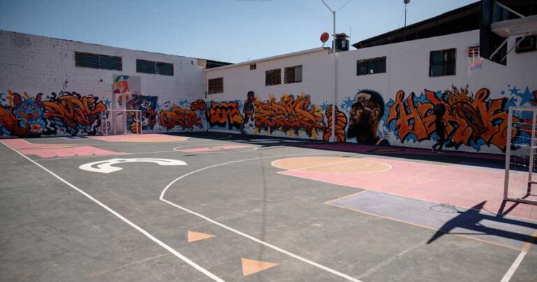 Cancha de usos múltiples en Saltillo.