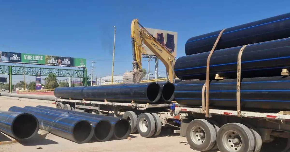 Tuberías para el proyecto de Agua Saludable para La Laguna.