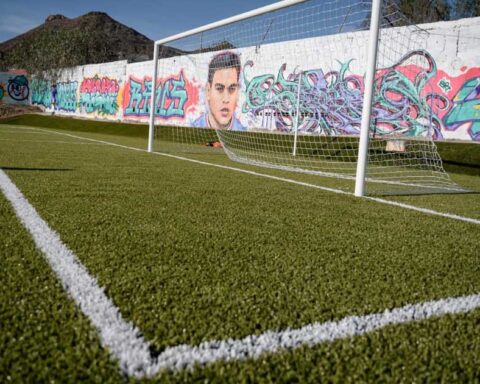 Cancha de futbol en Saltillo.