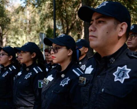 Elementos de la Policía Municipal de Saltillo.
