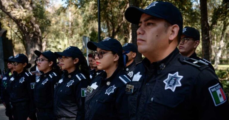 Elementos de la Policía Municipal de Saltillo.