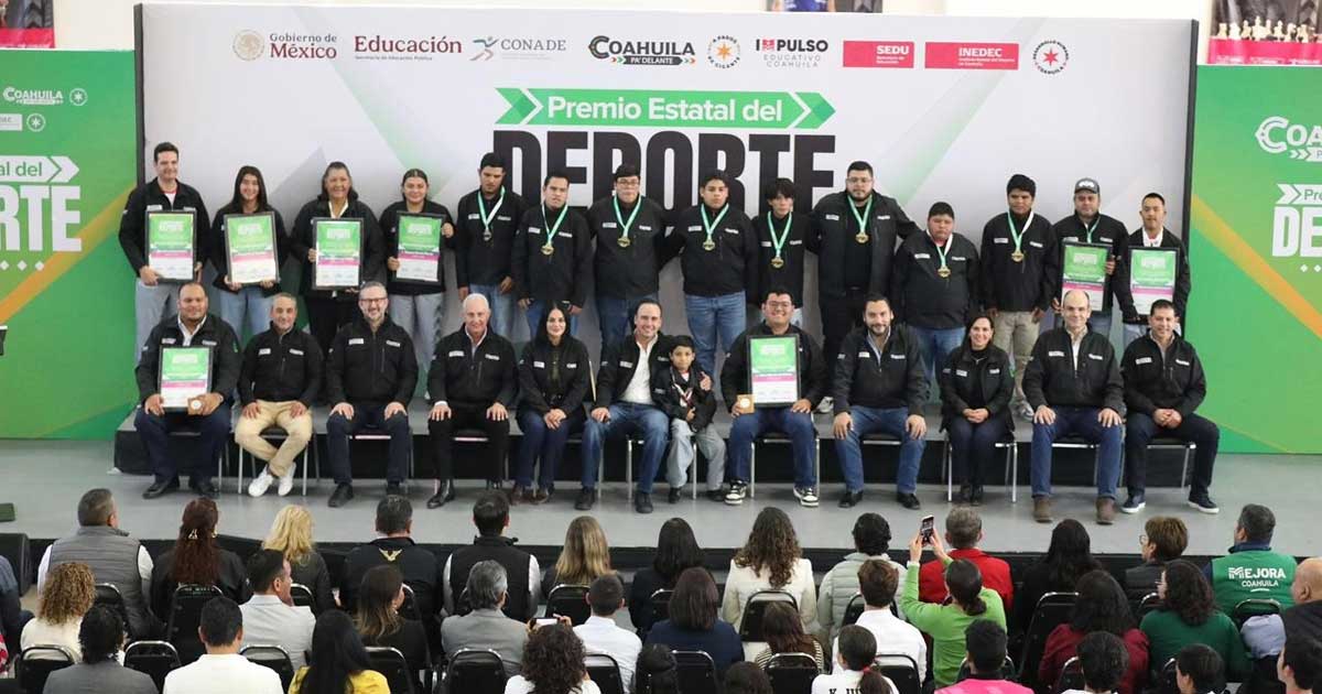 Ganadores del Premio Estatal del Deporte en Coahuila 2025.