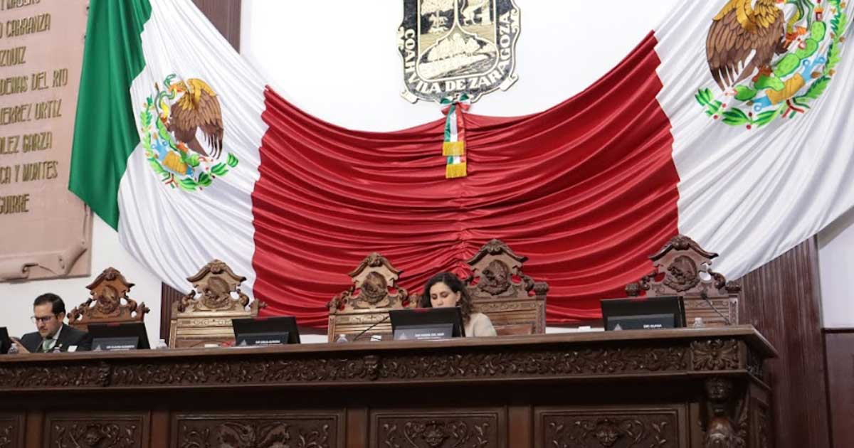 Sesión del Congreso de Coahuila.