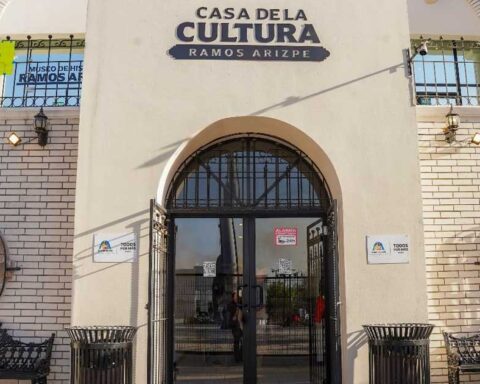 Fachada de la Casa de la Cultura en Ramos Arizpe.