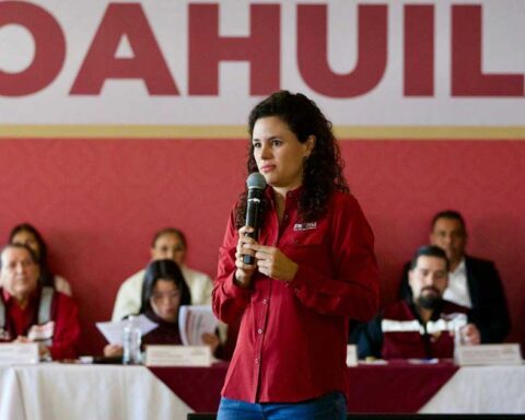 Luisa María Alcalde, presidenta nacional de Morena.