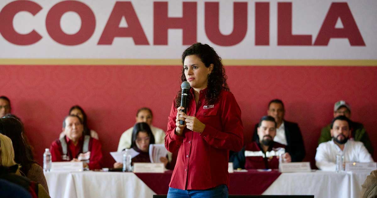 Luisa María Alcalde, presidenta nacional de Morena.