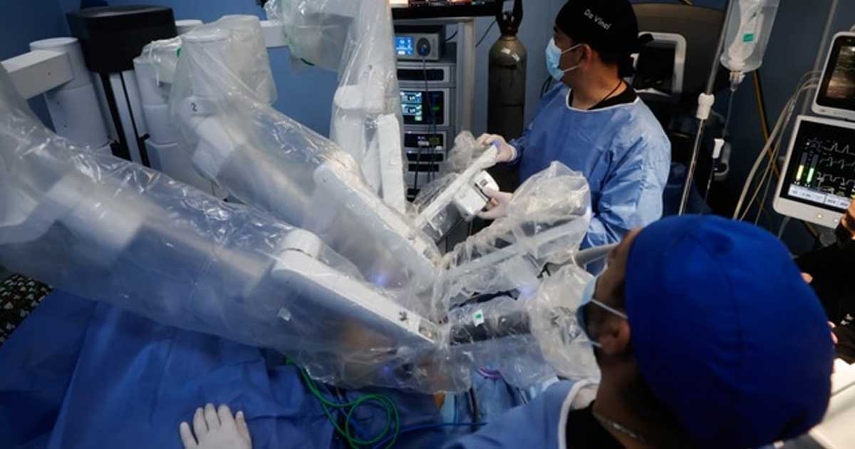 Operación del robot Da Vinci.