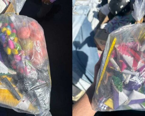 Bolsas de pirotecnia.