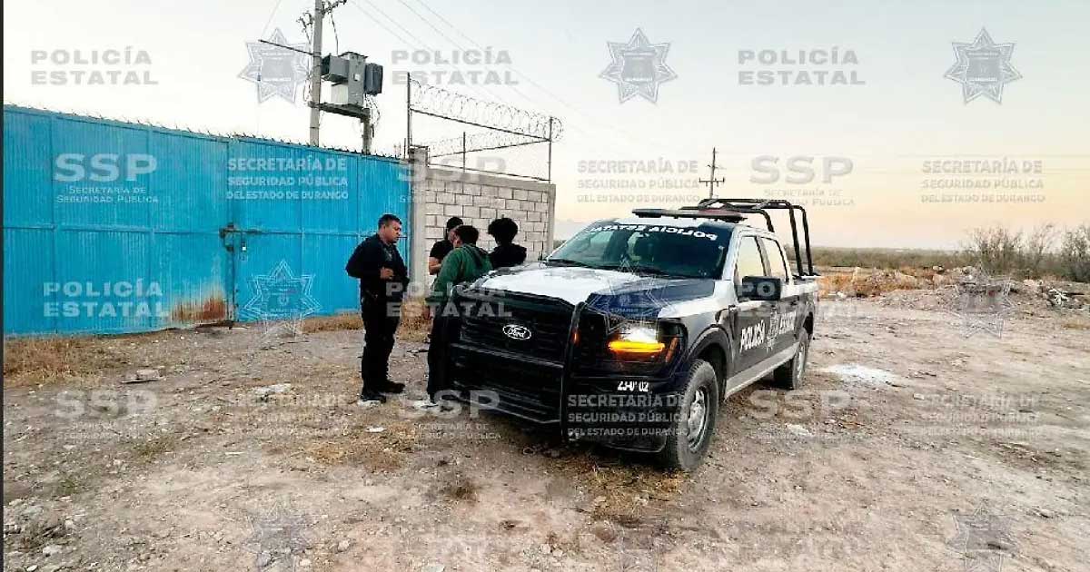 Patrulla de la Policía Estatal de Durango.