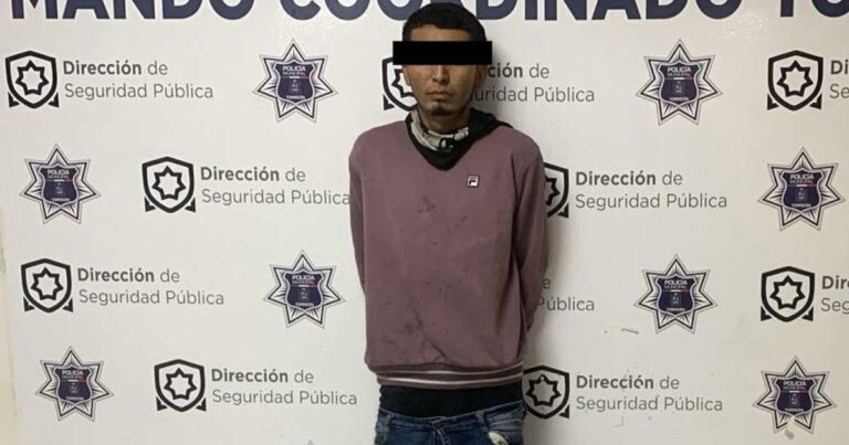Presunto ladrón detenido en Torreón.