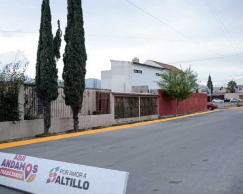 Obra pública en Saltillo.