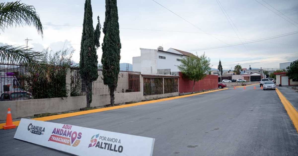 Obra pública en Saltillo.