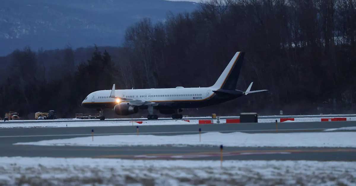 Avión que trasladó a Nicolás Maduro.