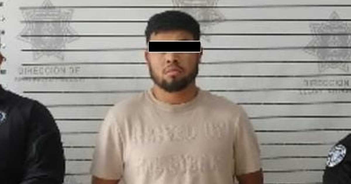 Hombre detenido en Saltillo.