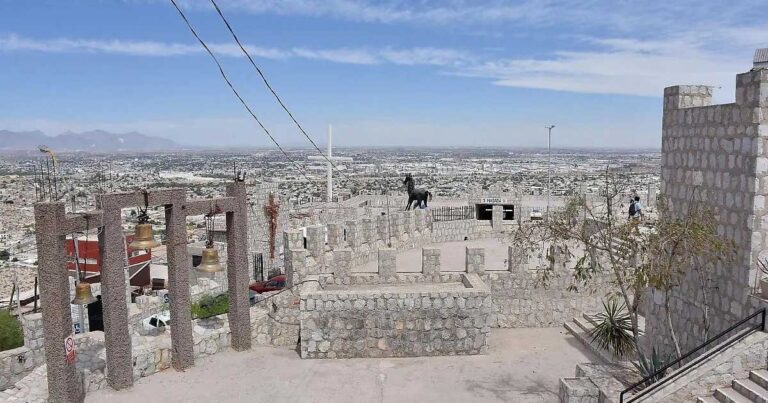 Vista aérea del Santuario en e Cristo de las Noas, en Torreón.