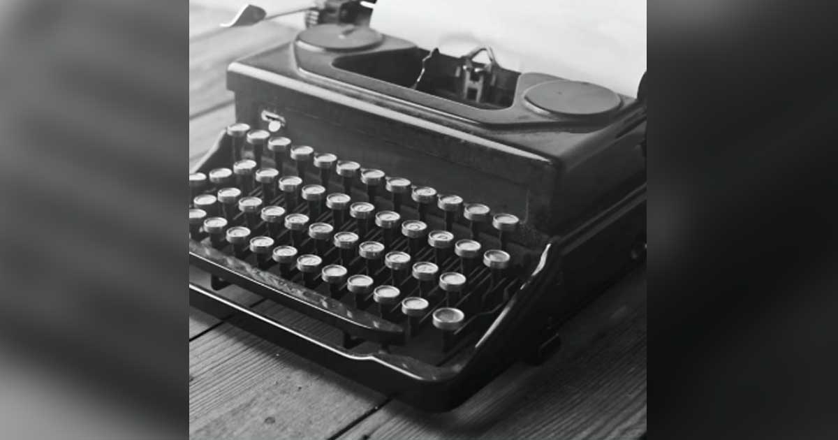Máquina de escribir.