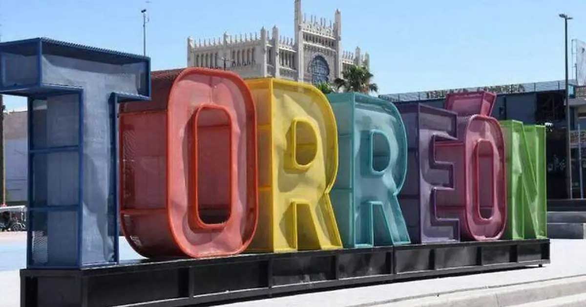 Letras monumentales de Torreón.